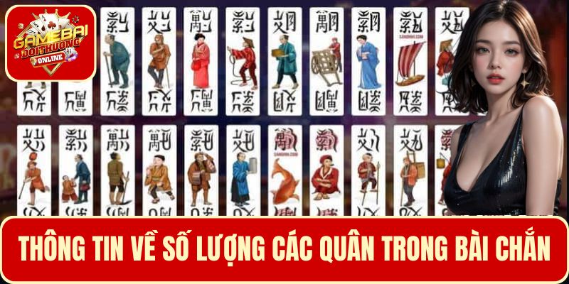 Thông tin giới thiệu chung về số lượng các quân trong bài chắn